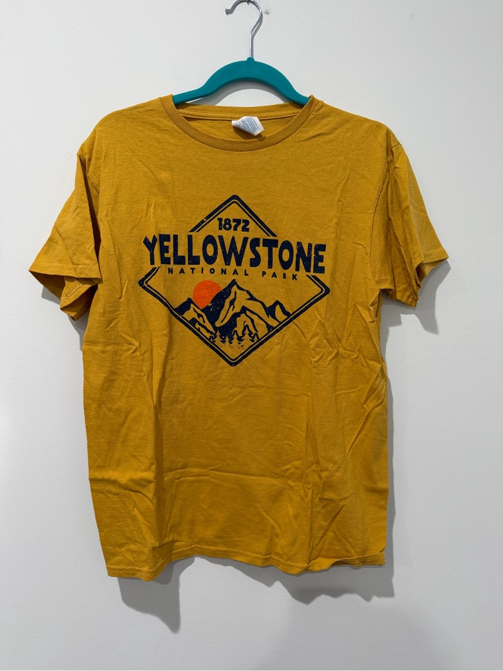 Delta Men's Yellowstone Graphic Tee in Mustard
